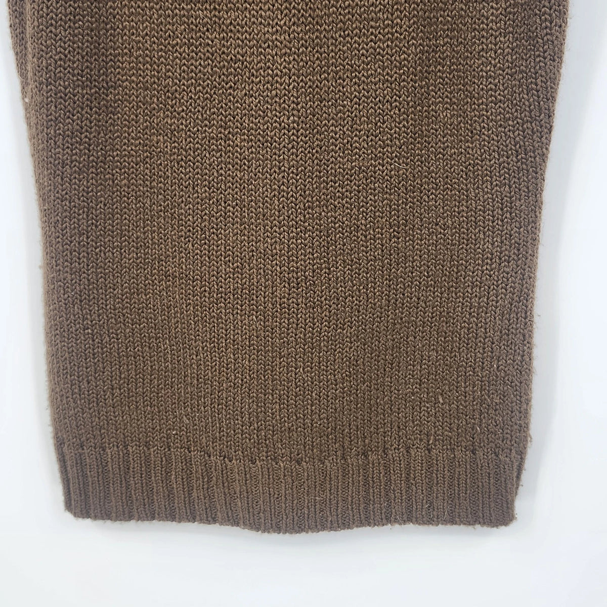 Relativity Women’s Medium Brown Cable Knit Vest Faux Fur Hood Toggle Zip