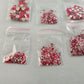 Crystal Memories Luxury Rhinestones Kit Red with Silver Flatback Nail Art Crafts