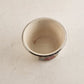 Hotoven Harker Pottery Cooking Ware 2" Cup Cross Stitch Pattern w Silver Rim