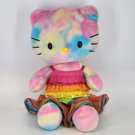Build A Bear Hello Kitty Tie Dye Watercolor Pastel Plush 19" Sanrio Limited BABW