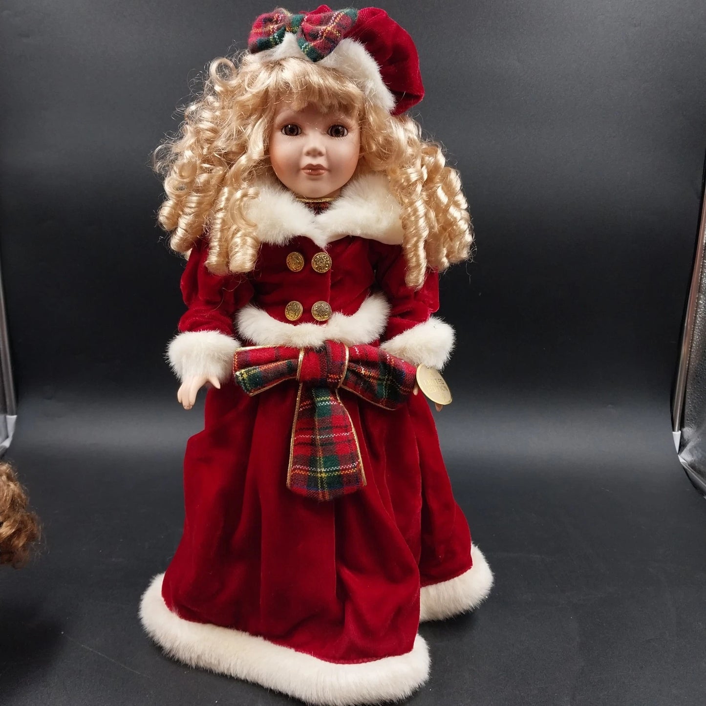 DanDee Collector's Choice Porcelain Doll 17" Christmas Limited Edition Seasonal