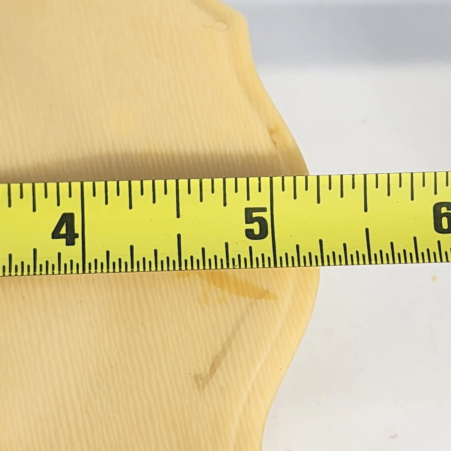 Bakelite Plastic Yellow Powder Jar Round Vanity Box Trinket Celluloid Style Vtg