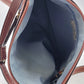 St John's Bay Blue & Brown Crossbody Shoulder Bag Faux Leather Handbag Classic