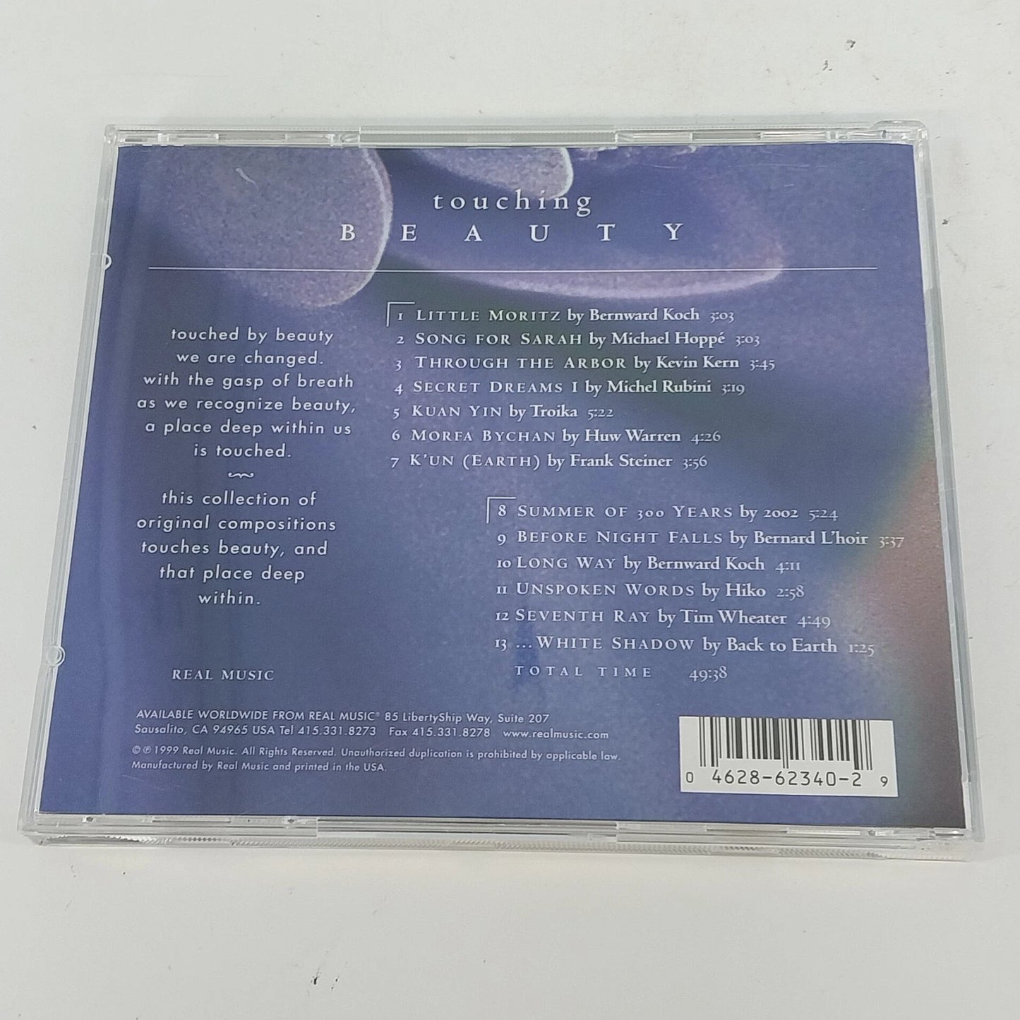 Touching Beauty Various Artists Real Music New Age Instrumental CD 1999 13 Track