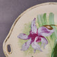 O&EG Royal Austria Porcelain Hand Painted Antique Floral Serving Plate Handles