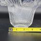 Holophane Ribbed Clear Glass Lamp Shade Ruffled Top 2.5" Fitter Vintage
