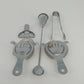 Stainless Steel Bartender Tool Set Strainers Jigger Tongs