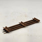 16 Model Train Straight Track Sections O Gauge 10" Long Brown Ties Rusty Vintage