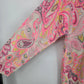 Talbots Petites Pink Paisley Cotton Pullover Shirt Long Sleeve Medium Petite