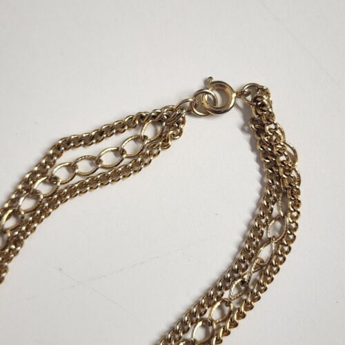 Gold Tone Chain with Faux Pearl and Gold Tone Beads Necklace Fashion Jewelry 28"