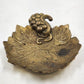 Brass Leaf Tray Trinket Dish The Vine 380 Colonial Virginia Hampton VA Korea