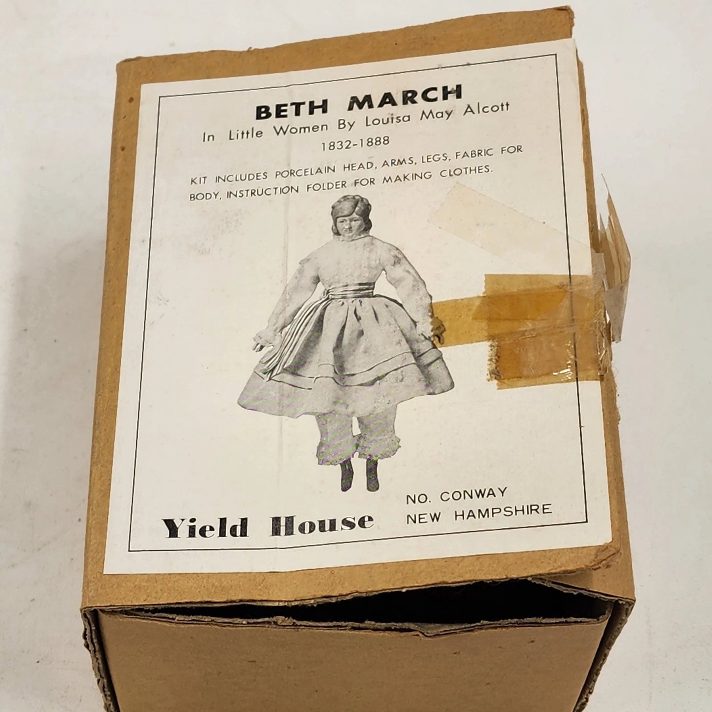 Beth March of Little Women Bisque 15" Doll Kit Yield House Head Arms & Legs
