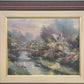 Thomas Kinkade Lamplight Bridge Ltd Edit Canvas 20x16 Hand-Highlighted 259/2950