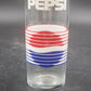Clear Diet Pepsi One Calorie Clear Glass w Classic Logo Design 10oz Vintage 60's