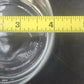 Clear Glass Apothecary Candy Jar Canister Pointed Finial Lid 5.5" Wide Base Vtg