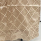 Smooth Light Golden Beige Woven Diamond Pattern Two Rod Curtain Panels 82"x38"