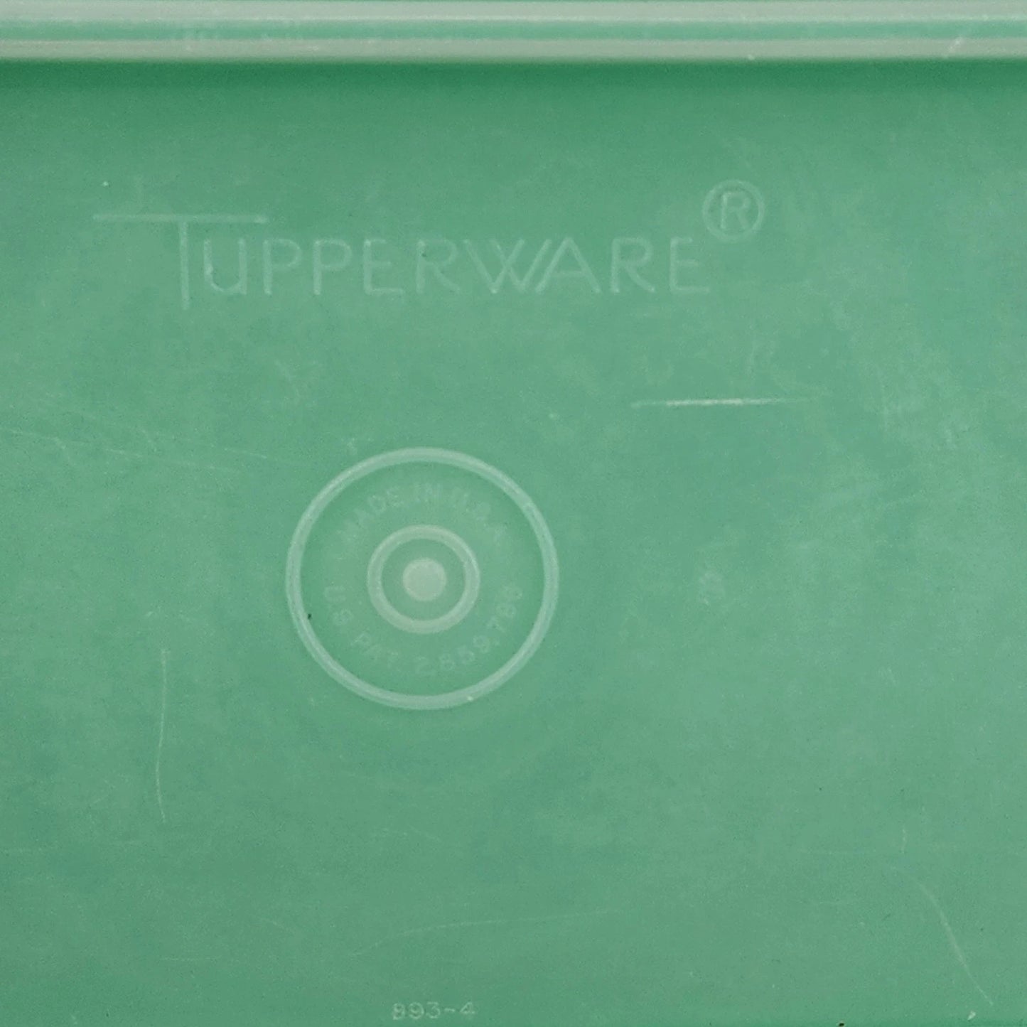 Tupperware 892 3 Jadeite Green Celery Keeper Container Vintage