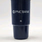 PNC Bank Lidded Insulated Coffee Cup Thermos with Sip Hole Cover Navy Blue 7"