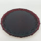 Avon Cape Cod Ruby Red Oval Serving Platter Roman Rosette 13.5" x 11" Vtg