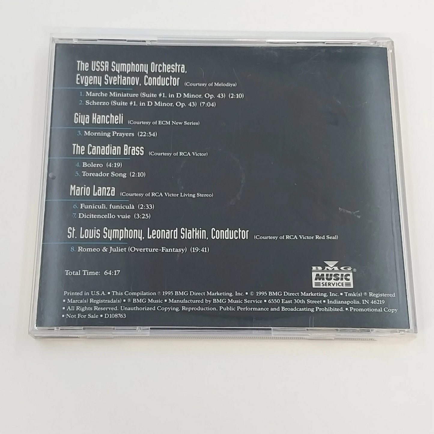 Discovery Sampler Jazz Classical Volume One 2 CD Lot Roy Ayers Mario Lanza 1995