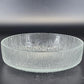 Indiana Glass Tree Bark Ice Textured Bowl 6.75 Inch Vintage
