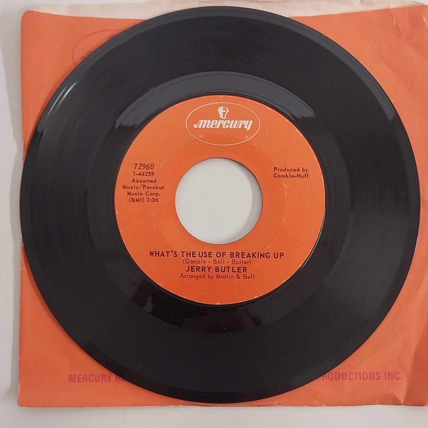 Jerry Butler 45 RPM Vinyl Lot Mercury Records Soul R&B Singles