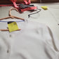 Talbots Petites Medium Pima Cotton White Cardigan Dragonfly Embroidered Sweater