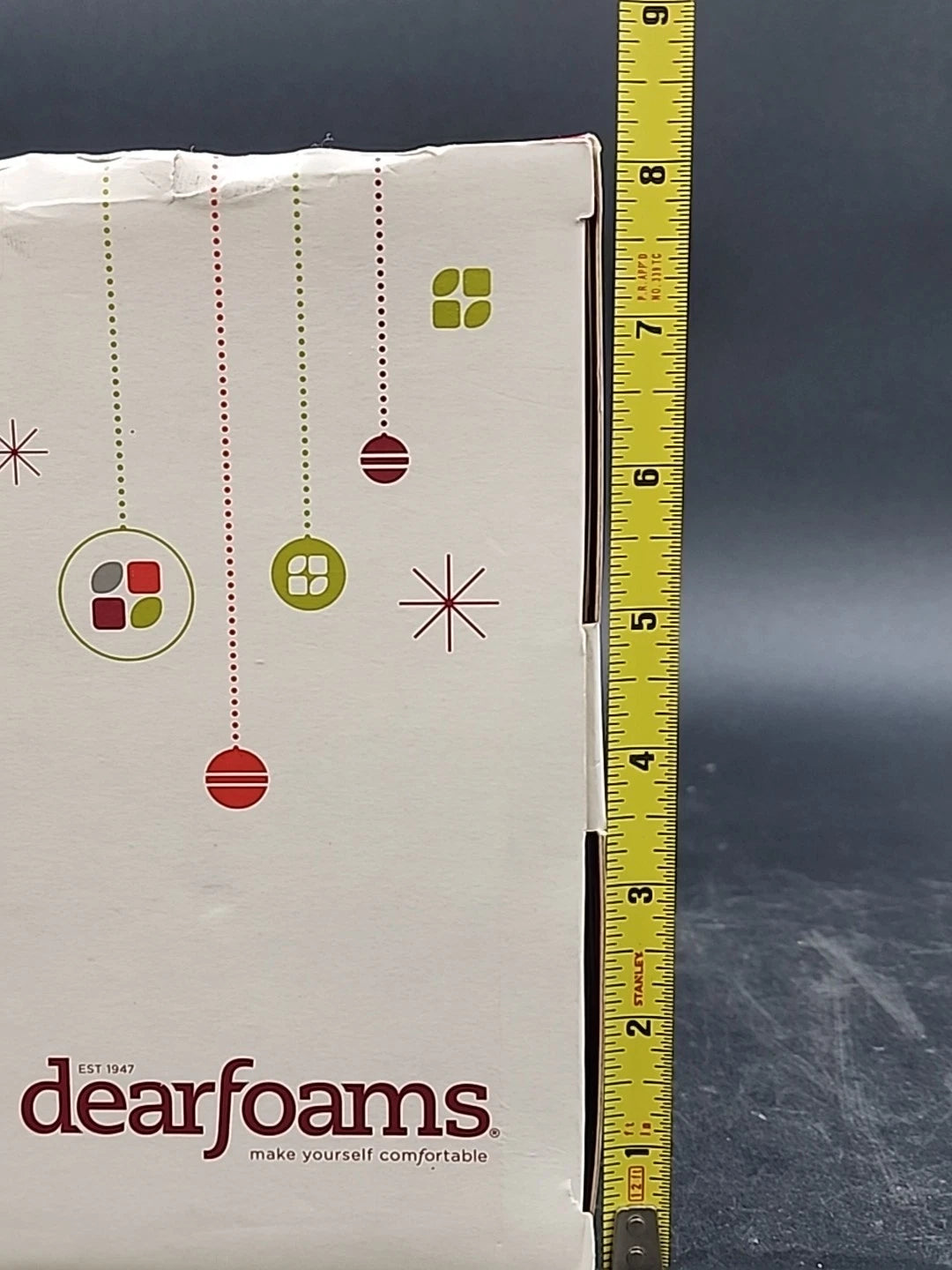 Dearfoams Women's Memory Foam Slippers Tan Heather Size Medium 7-8 Polyester NIB