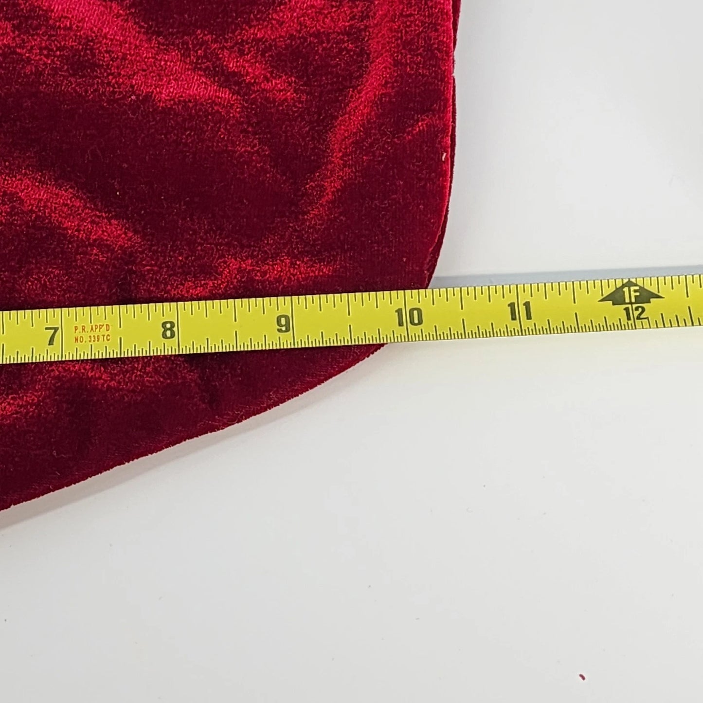 Monogram P Harvey Lewis Stocking Red Velvet Christmas Embroidered Crystal Bling