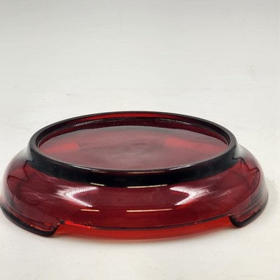 Punch Bowl Stand Base Only 5.25" Royal Ruby Red Glass by Anchor Hocking