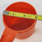 Tupperware Harvest Orange Measuring Cups Set 6 Complete 1970s MCM Retro Kitchen
