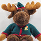 Prima Creations Cuddly Moose Plush 18" Sitting Christmas Sweater Holiday Decor