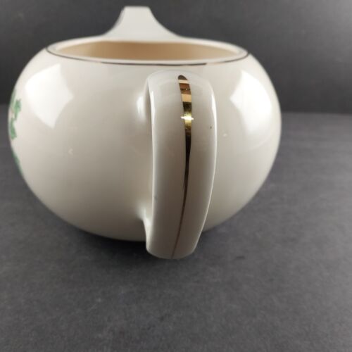 Tea Pot Ivy Minion Pattern Platinum Trim by Paden City No Lid Handle Long Spout