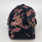 David and Young Baseball Cap Black Pink Floral Velour Soft Velvet Hat China