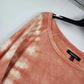 Relativity Women's Large Orange Cream Tie Dye Sweatshirt Tunic Long Sleeve India