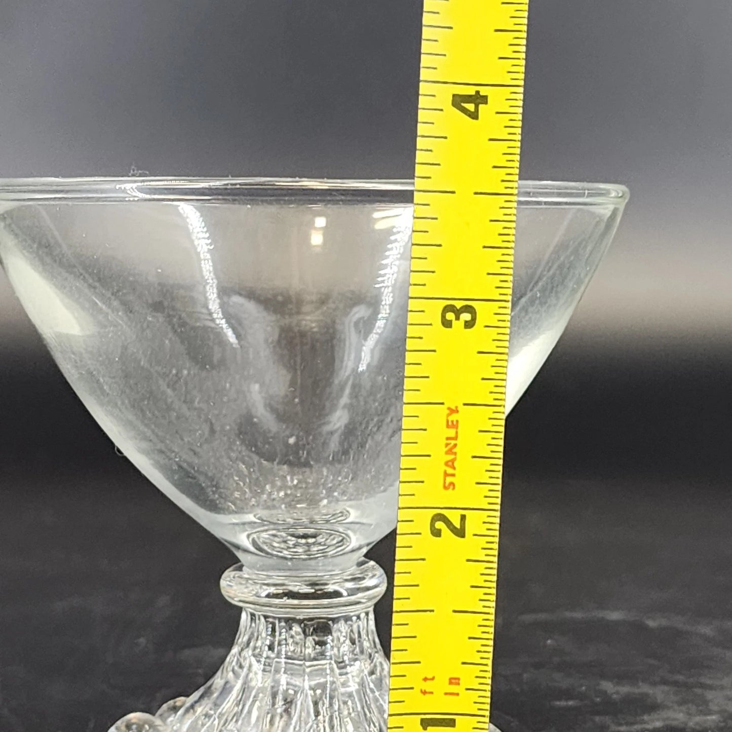 6 Anchor Hocking Berwick Boopie Sherbet Champagne Coupe Glasses 3.5"