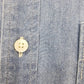 American Eagle Men’s Blue Denim Button-Front Shirt Size Large Athletic Fit China