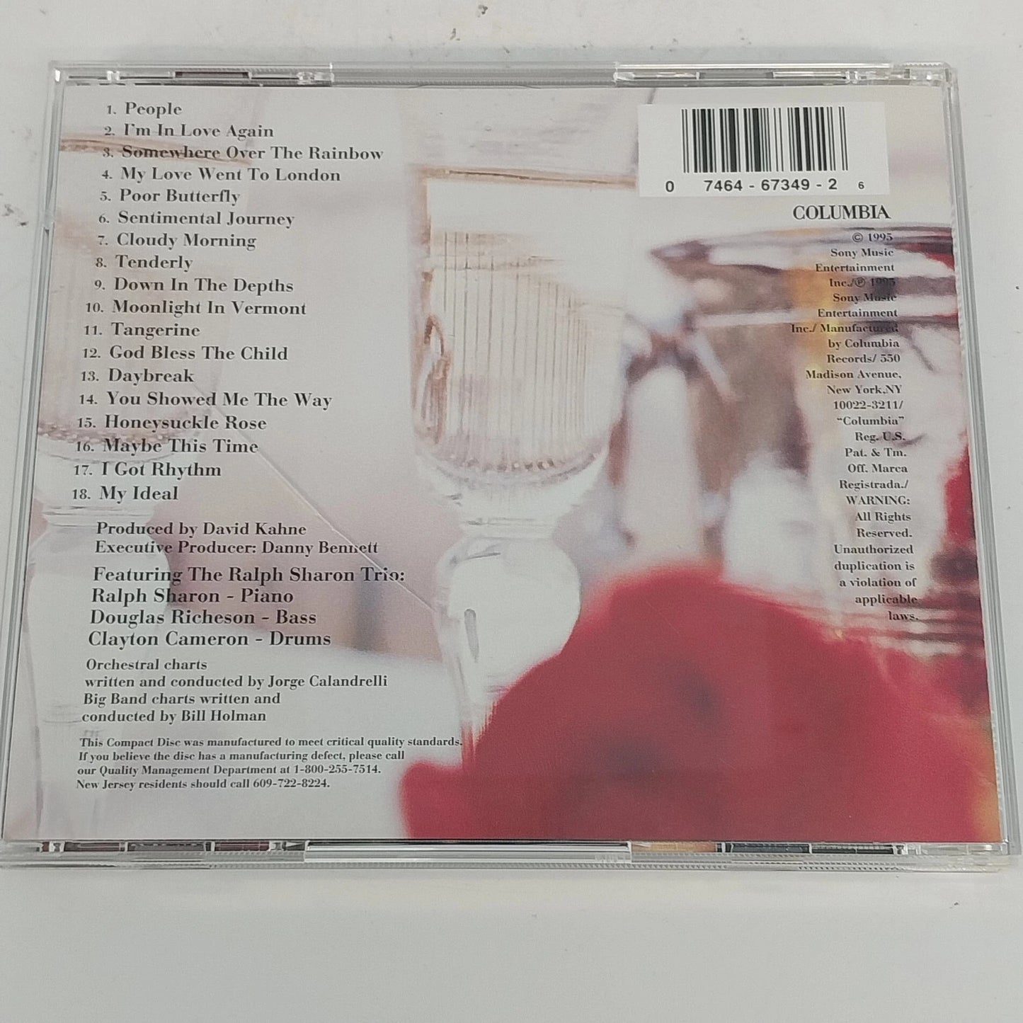 Tony Bennett Here's To The Ladies CD 1995 Columbia Vocal Jazz Traditional Pop