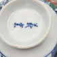 Set 2 Otagiri Japanese Arita Asian Imari Rice Bowl Blue Red Floral Motif 1960s