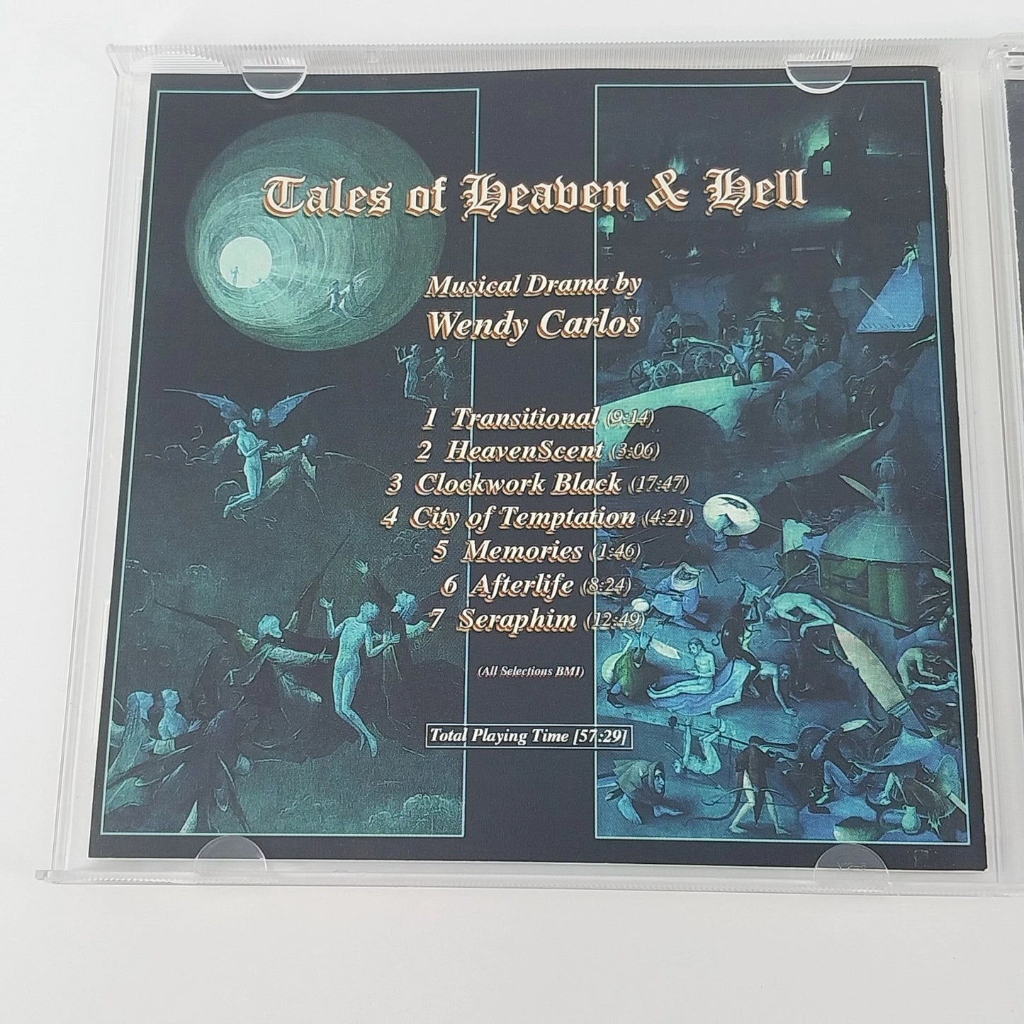Wendy Carlos Tales of Heaven and Hell CD Clockwork Black Electronic Ambient