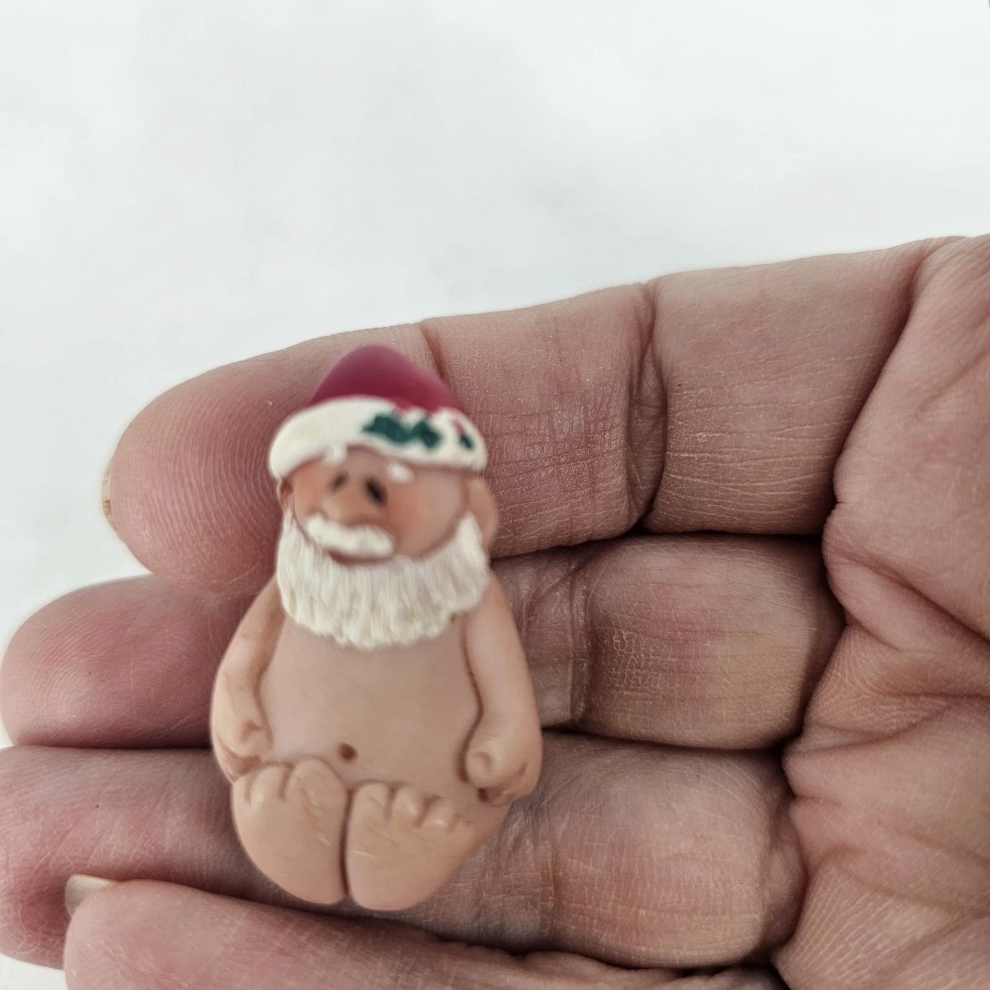 Jillian Miniature Santa Claus Figurine Resin 1.25 Inch