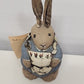 Folk Art Rabbit A Wobler Design Bunny Amy Wabbit Signed Cloth Clay 1992 Tagged