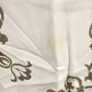Deep Red & White Rectangle Tablecloth with Floral Damask Brocade Pattern 48"x60"