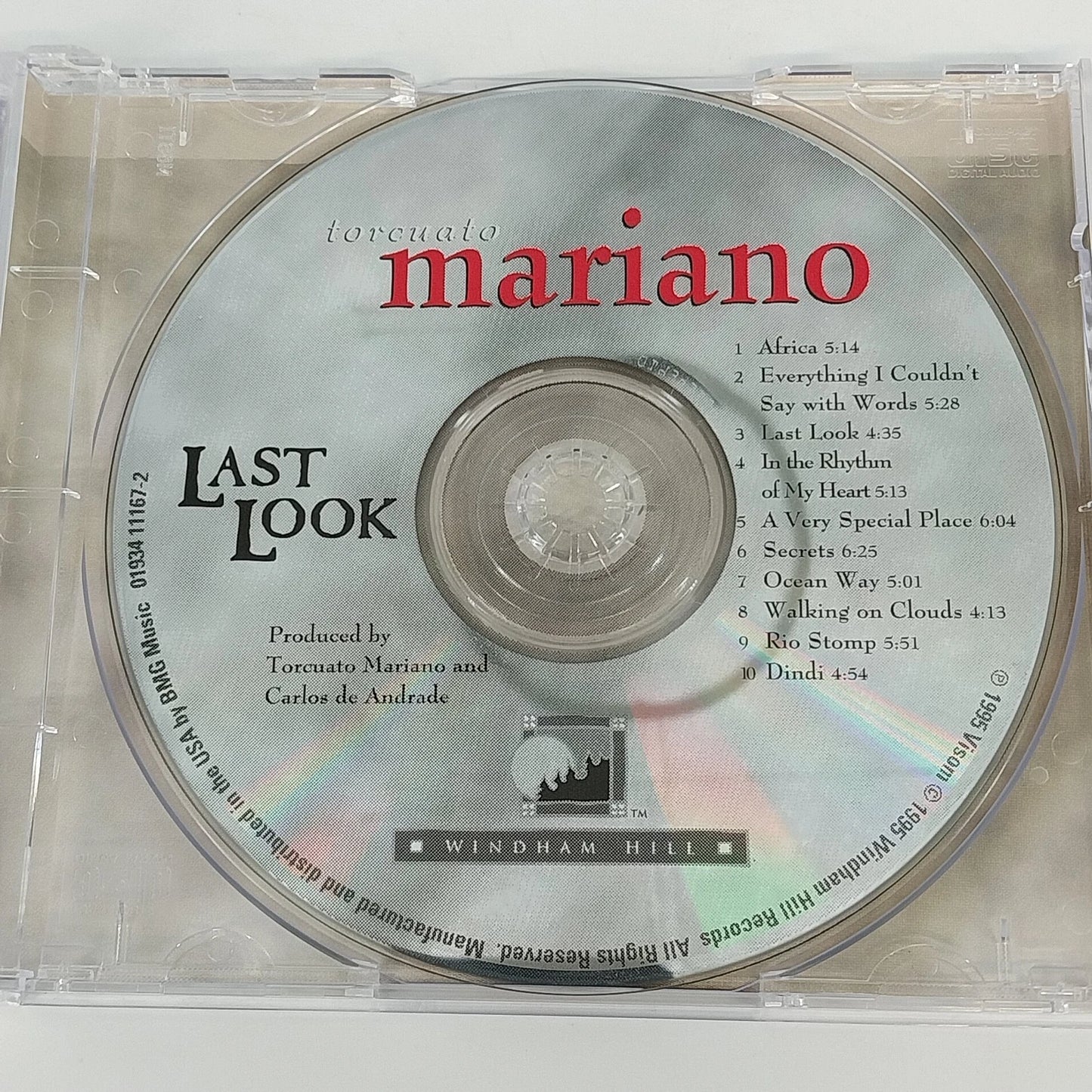 Torcuato Mariano Last Look CD 1995 Windham Hill Smooth Jazz Guitar Instrumental