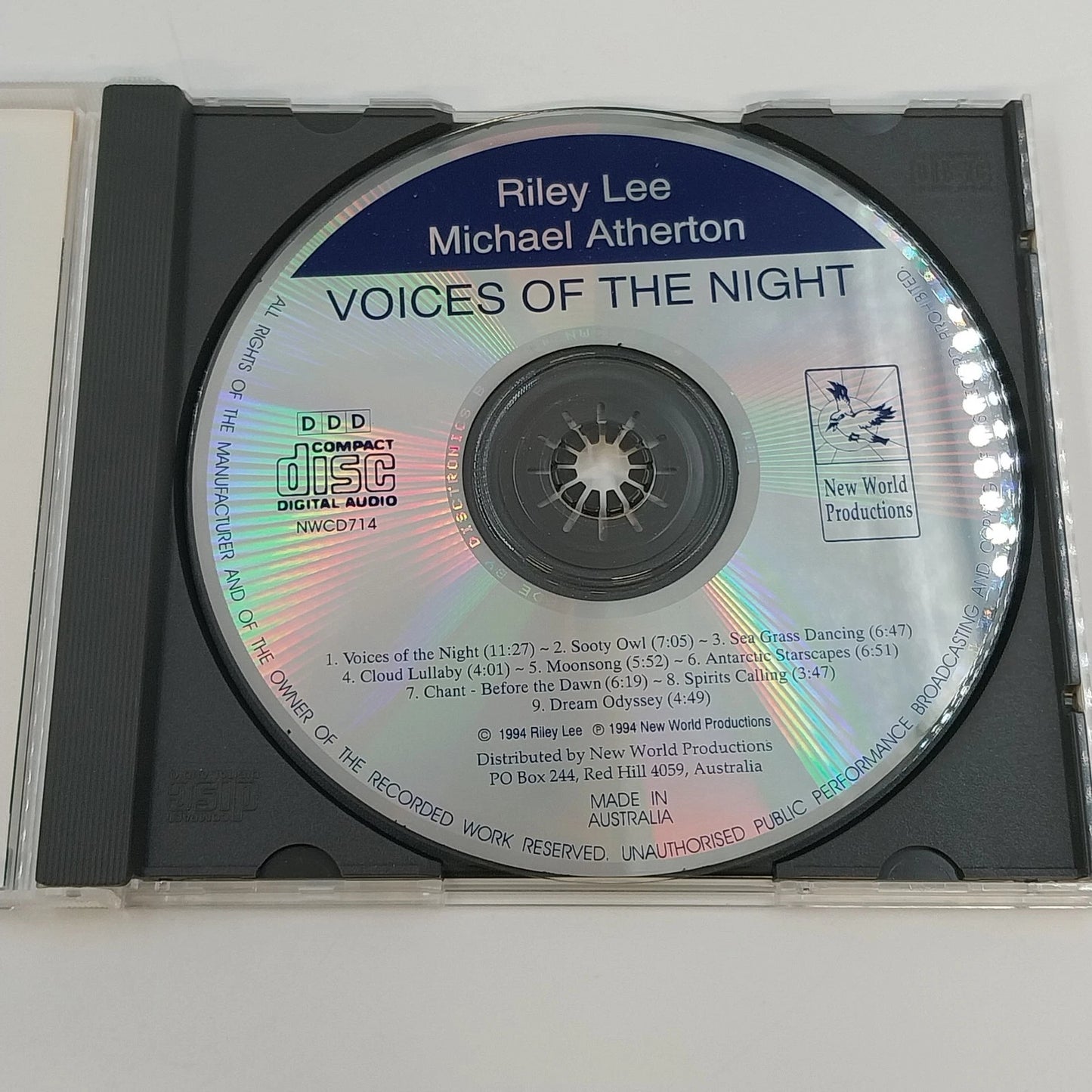 Riley Lee Voices of the Night CD 1994 Shakuhachi Michael Atherton Australia