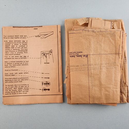 McCalls 5263 Vintage Sewing Pattern Misses 50s Jr Misses Taper Slacks Shorts 24½