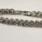 Silver Tone Faceted Crystal Clear Rhinestone Tennis Bracelet Vintage 6"