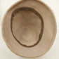 Aloska Cloche Beige Hat w Brown Black Tan Twisted Rope Trim & Gold Tone One Size