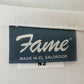 White Bar Kitchen Bib Apron B5 Fame Fabrics No Pockets 33"L x 29"W Stained Spots