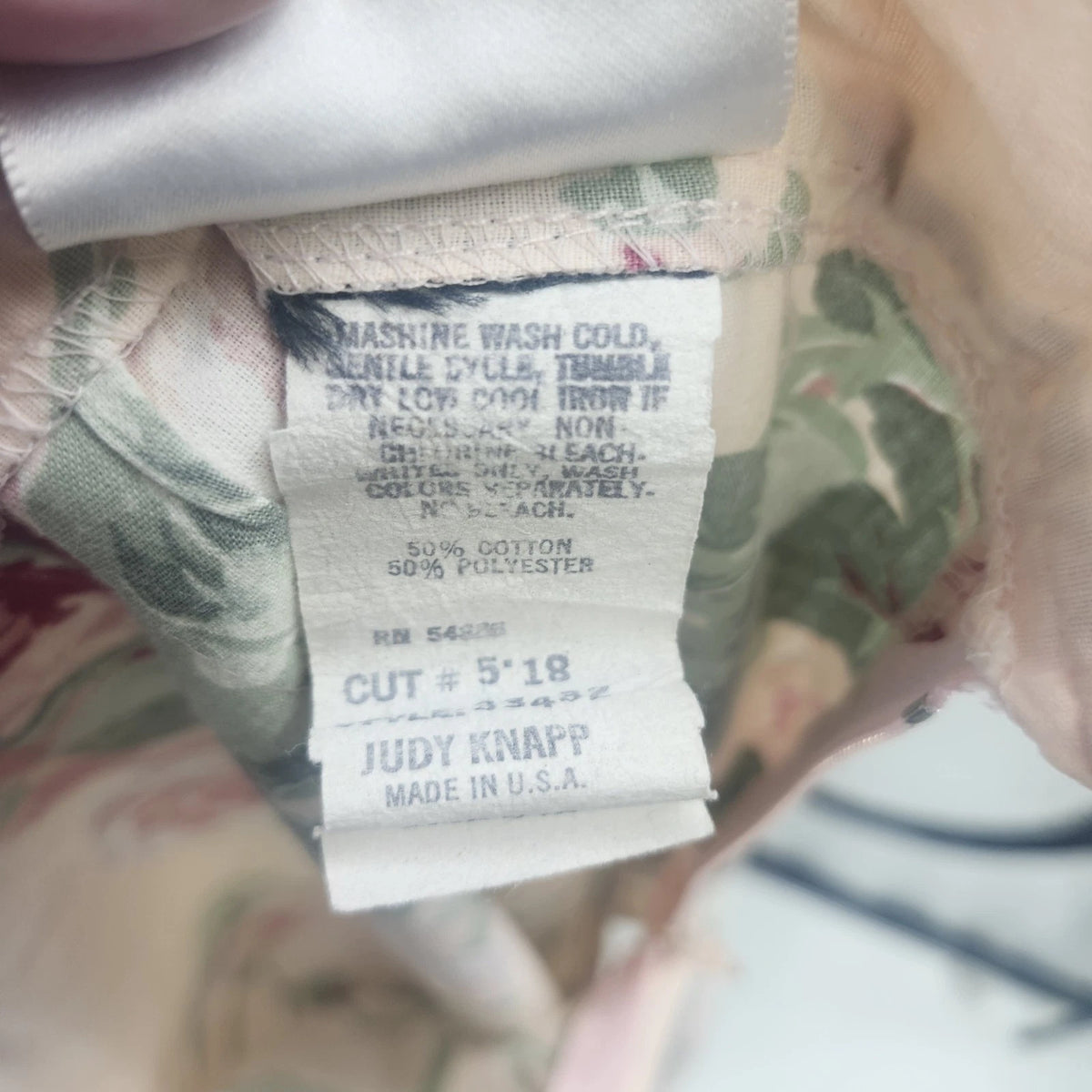 Contempo Casuals Floral Skirt Women's 7/8 A-Line Cotton Polyester Botton Front